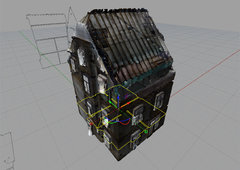 Bild 3D-CAD-Export mit Schnitt durch die Wohnebene